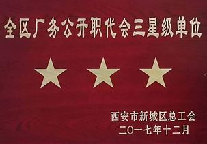 全區廠務公開職代會三星級單位